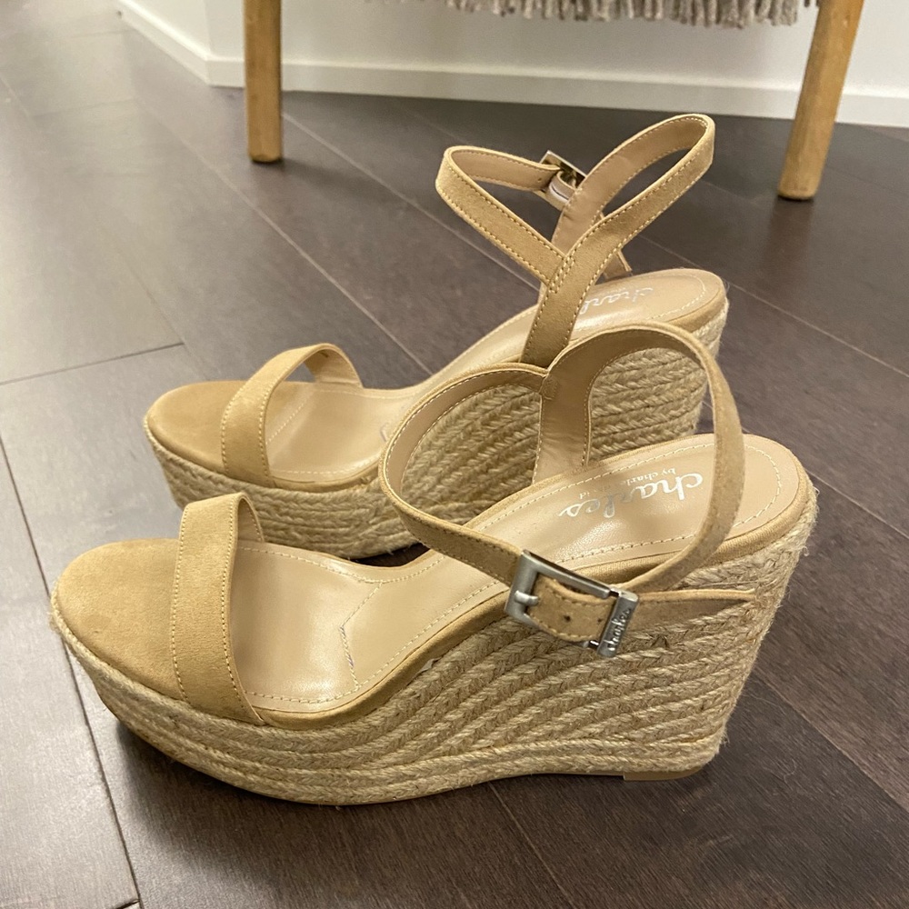 Charles by Charles David Wedge Sandals (Size 8.0)